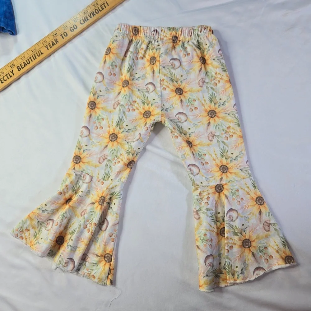 Vintage Girl's Baby Toddler Pant Shorts Overall Lot of 7 Floral 3 to 18 Months